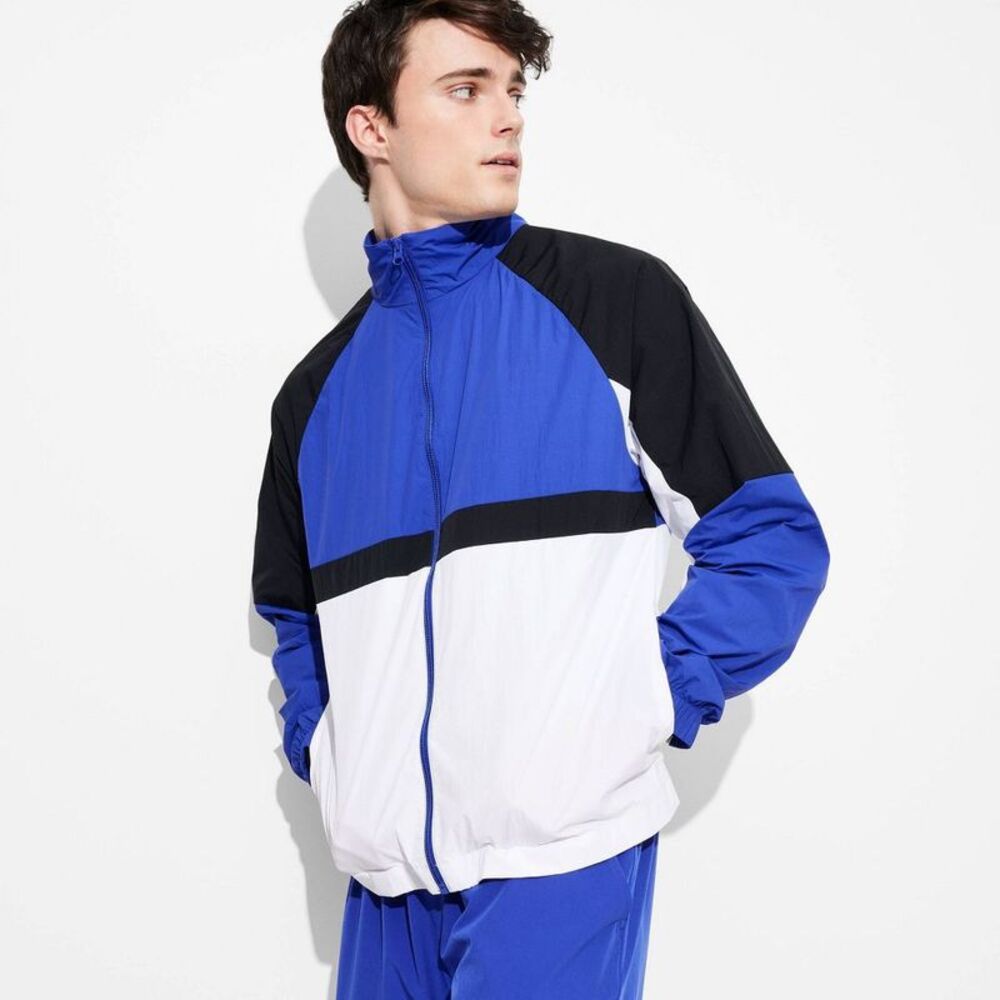 Men's Windbreaker Jacket - Blue S